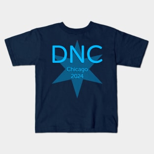 2024 Democratic National Convention Chicago All Blue Star Kids T-Shirt